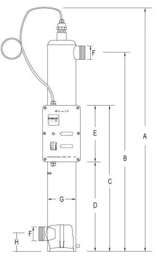 Ruostumaton Easy-UV 2.0 desinfiointi