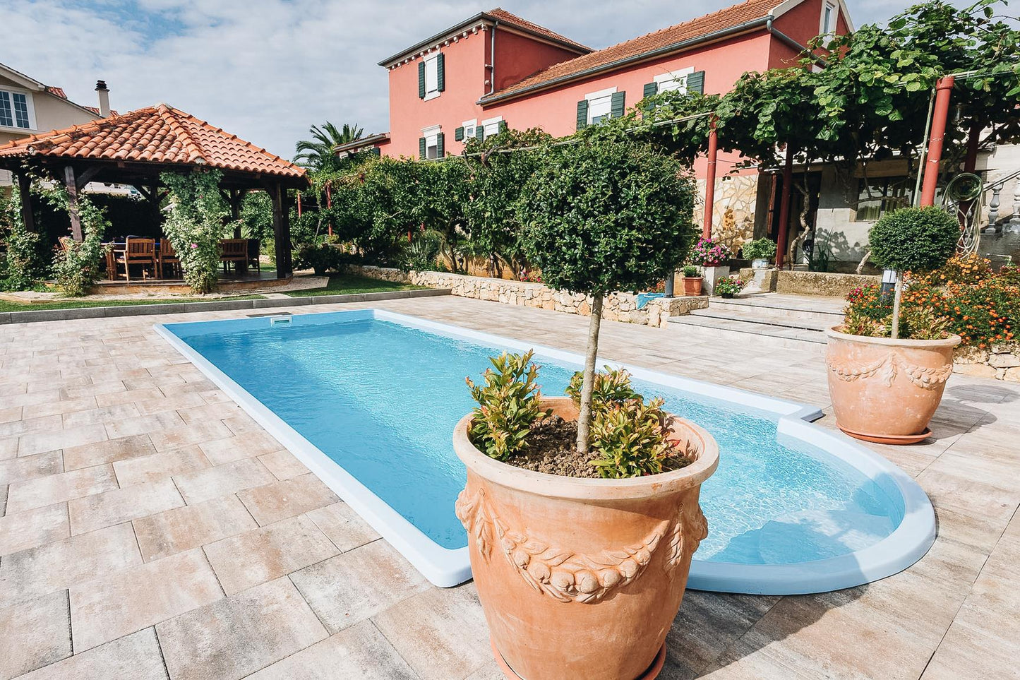 Glasfiberpool Haiti 8,00m x 3,20m x 1,52m