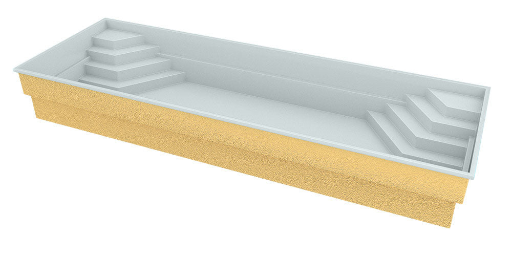 Glasfiberpool Jamaica 11,25m x 3,75m x 1,50m