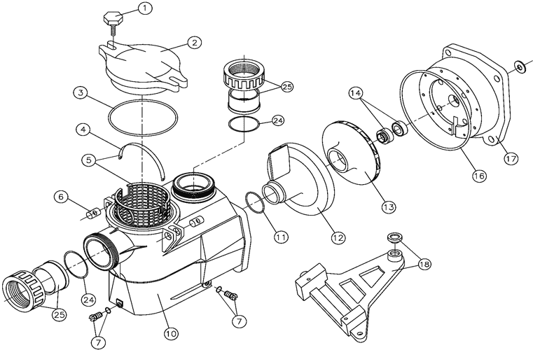 KRIPSOL KSE100 (1-vaihe) 1.00 hv 15.4 m3 tunnissa