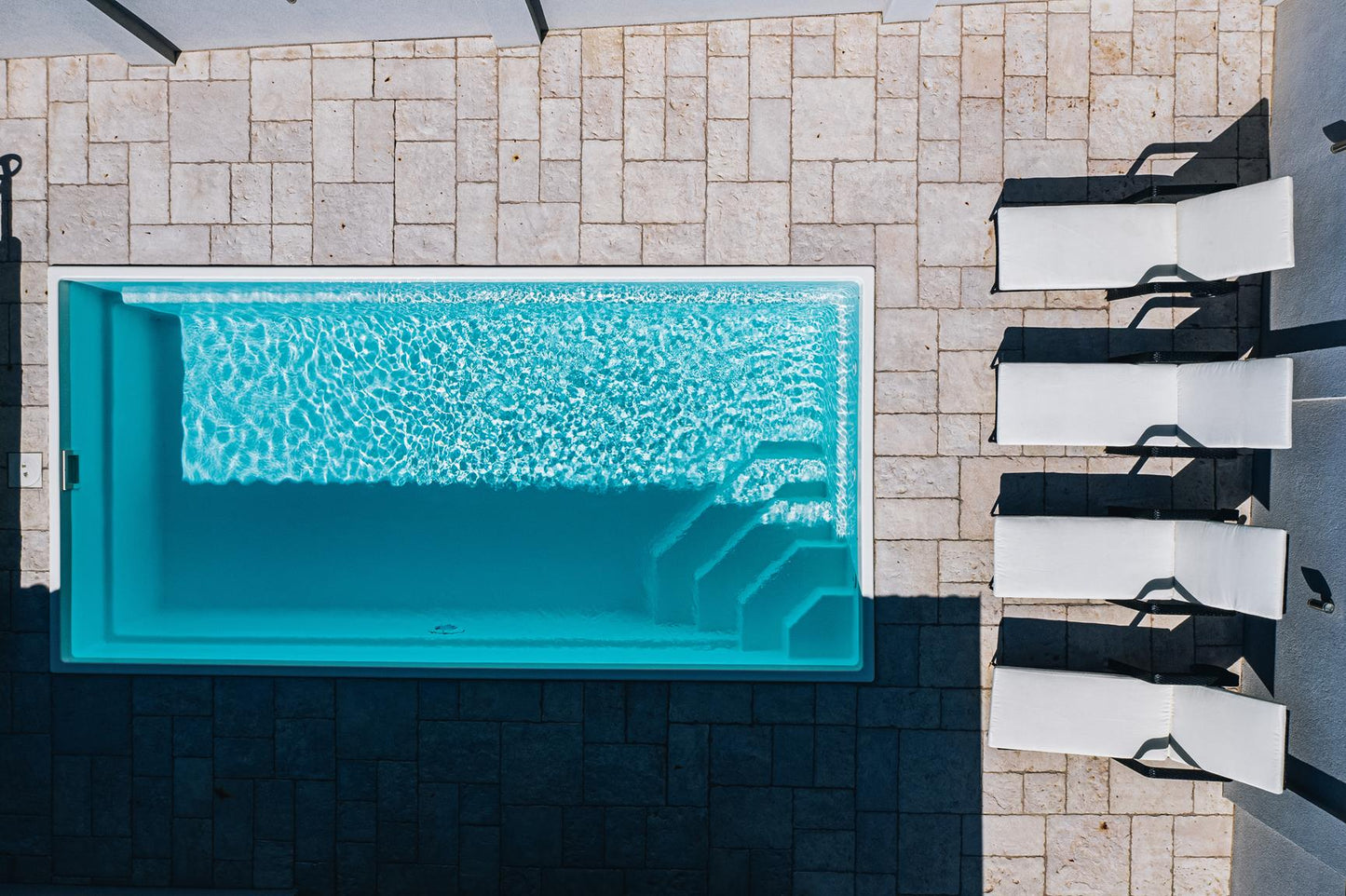 Glasfiberpool Saba 600 6,00m x 3,00m x 1,45m