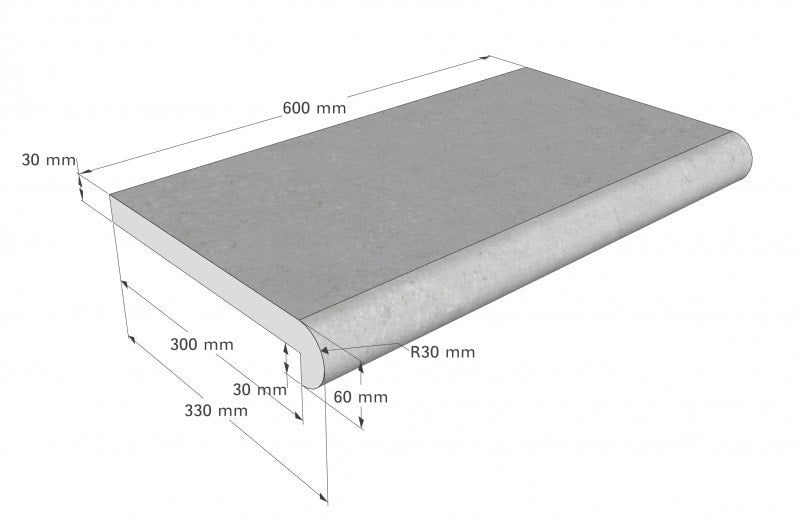 Jalkakäytävän reunakivipaketti 4×8 Natura NAPOLI-paketti