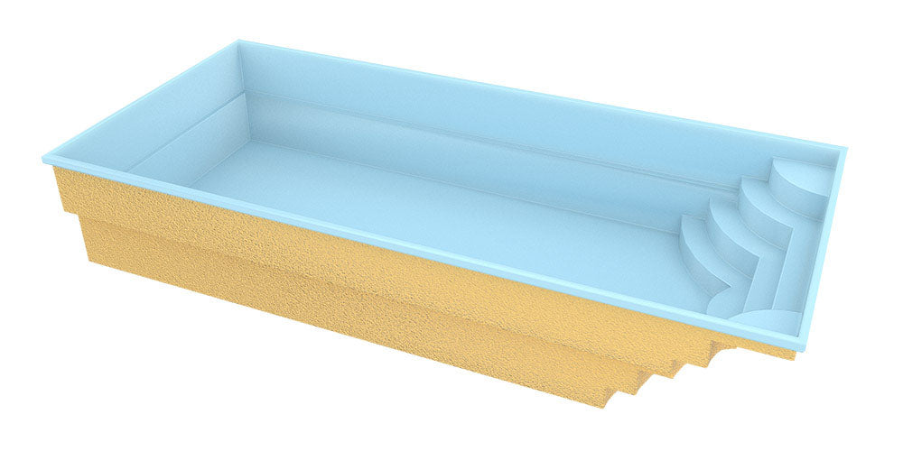 Lasikuituallas Aruba 800 8,20m x 3,70m x 1,50m