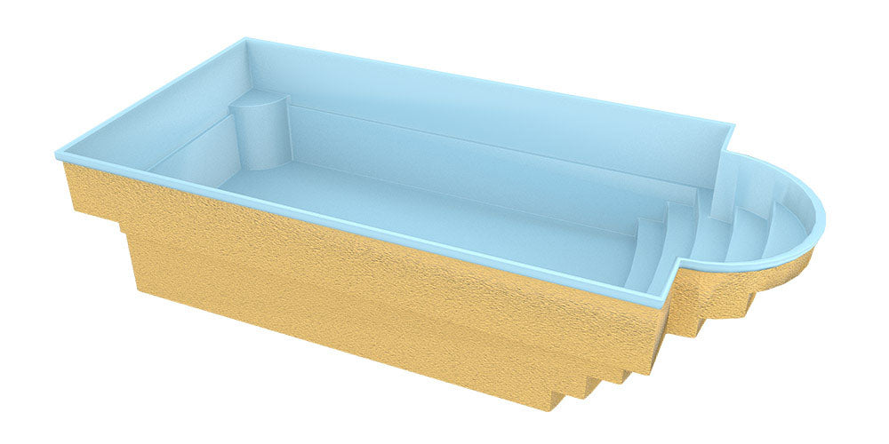 Lasikuituallas Aves 705 7,05 m x 3,20 m x 1,55 m