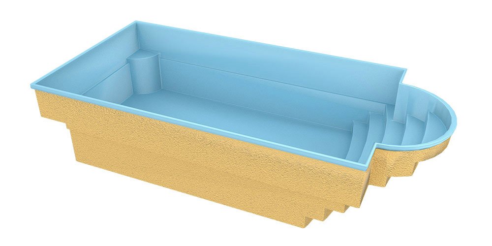 Lasikuituallas Aves 705 7,05 m x 3,20 m x 1,55 m