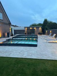 Pooltak ICON KIT S3 4×9 (kirkas lasi, sivuovi, yksinkertainen kisko, antrasiitti)