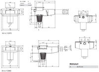Pahlen Bräddavlopp Classic Wide 385 linerialtaaseen