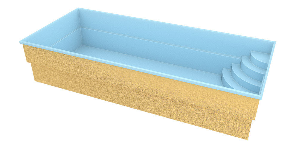 Lasikuituallas Papeete 700 7,00m x 3,50m x 1,50m