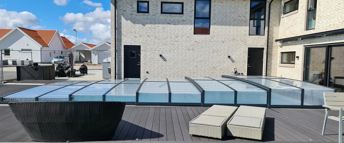 Pooltak ICON 3×6 kirkkaan muovin reunuksella antrasiitti