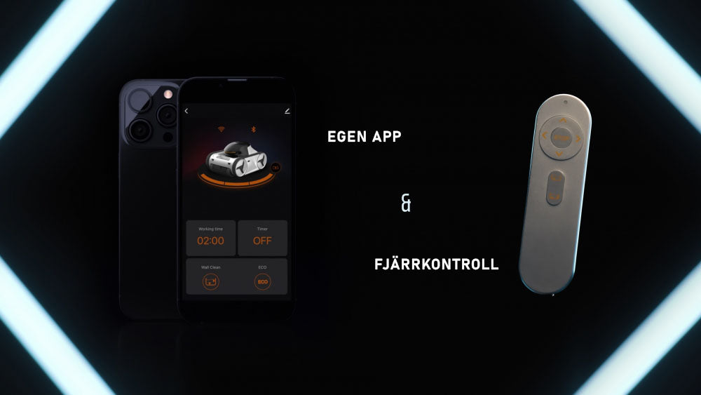 Poolrobot XWarrior InverX X60 AI trådløs væg og bund