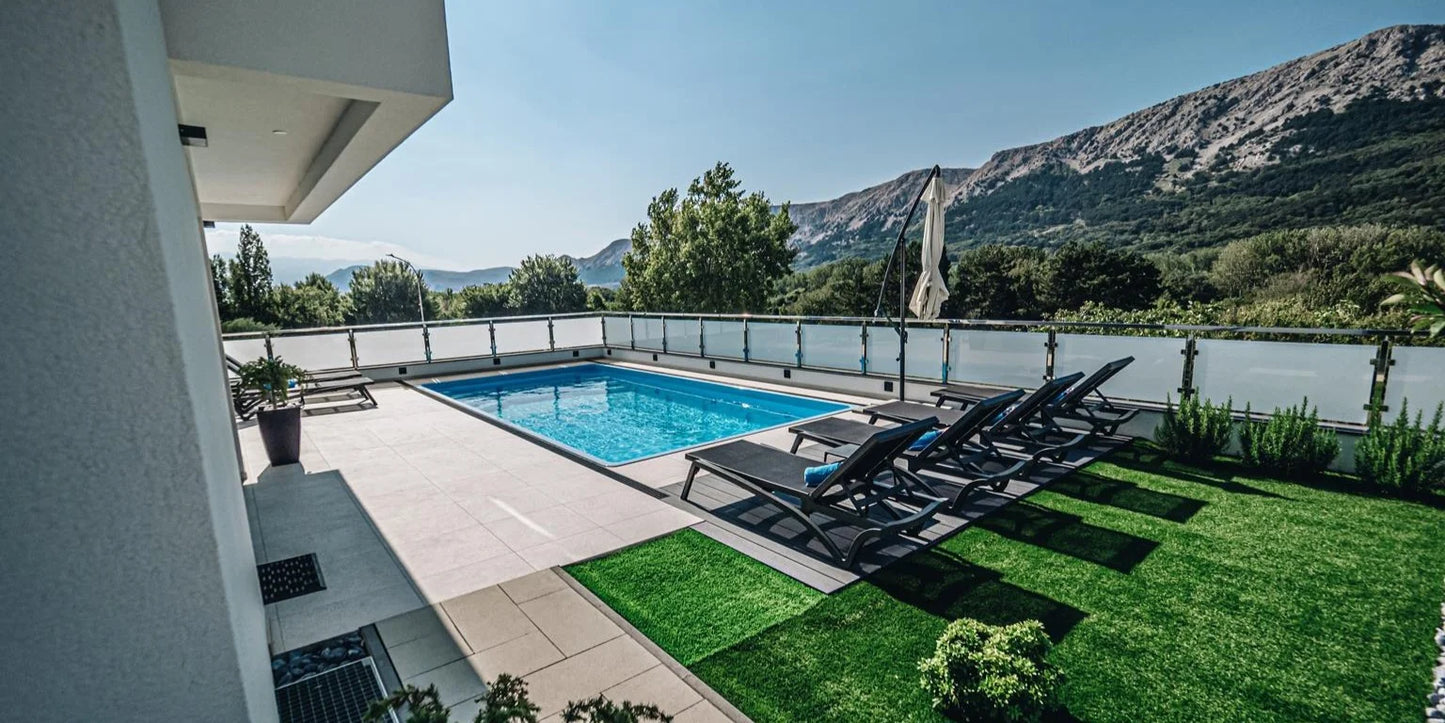 Lasikuituallas Aruba Plus 8,00m x 3,70m x 1,50m