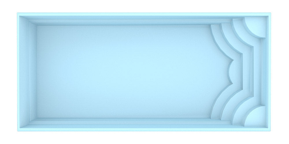 Lasikuituallas Aruba 800 8,20m x 3,70m x 1,50m