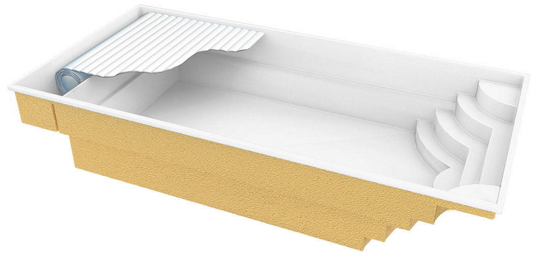 Lasikuituallas Aruba Plus 8,00m x 3,70m x 1,50m