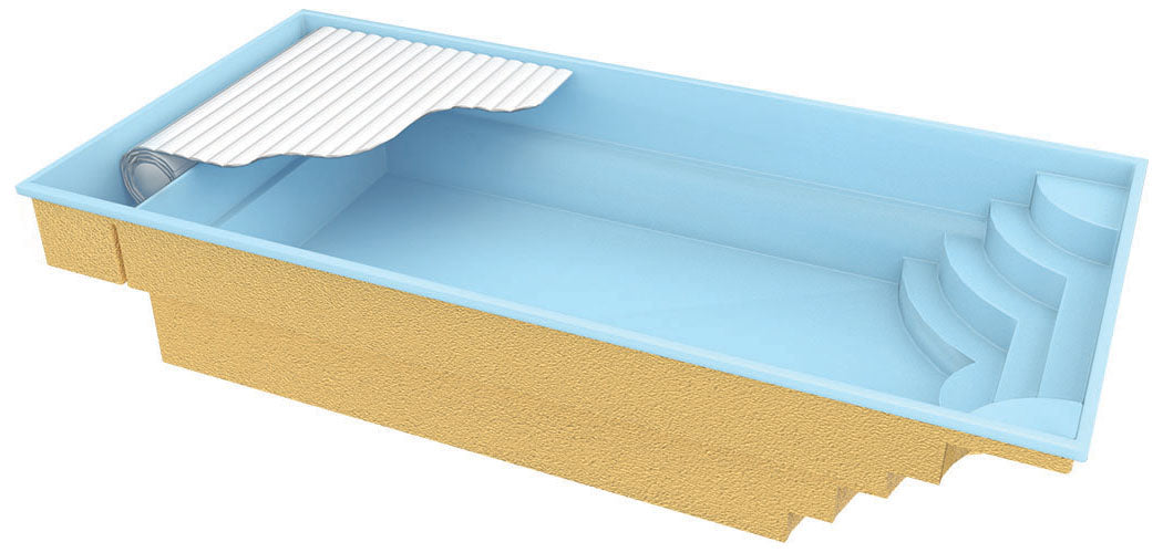 Lasikuituallas Aruba Plus 8,00m x 3,70m x 1,50m