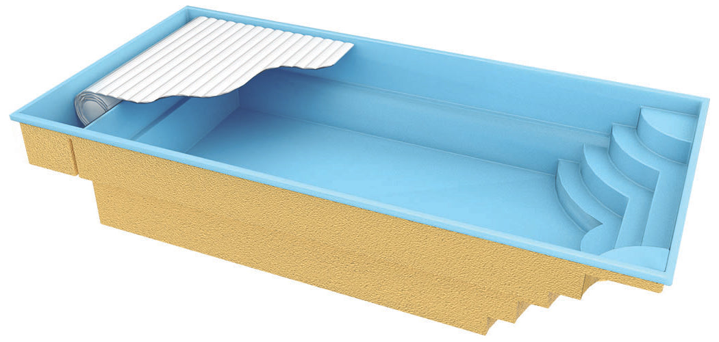 Lasikuituallas Aruba Plus 8,00m x 3,70m x 1,50m