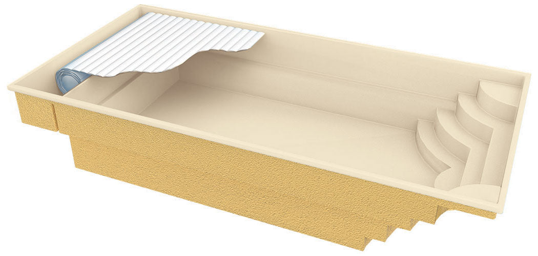 Lasikuituallas Aruba Plus 8,00m x 3,70m x 1,50m