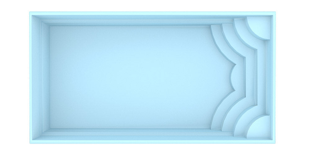 Lasikuituallas Aruba 700 7,20m x 3,70m x 1,50m