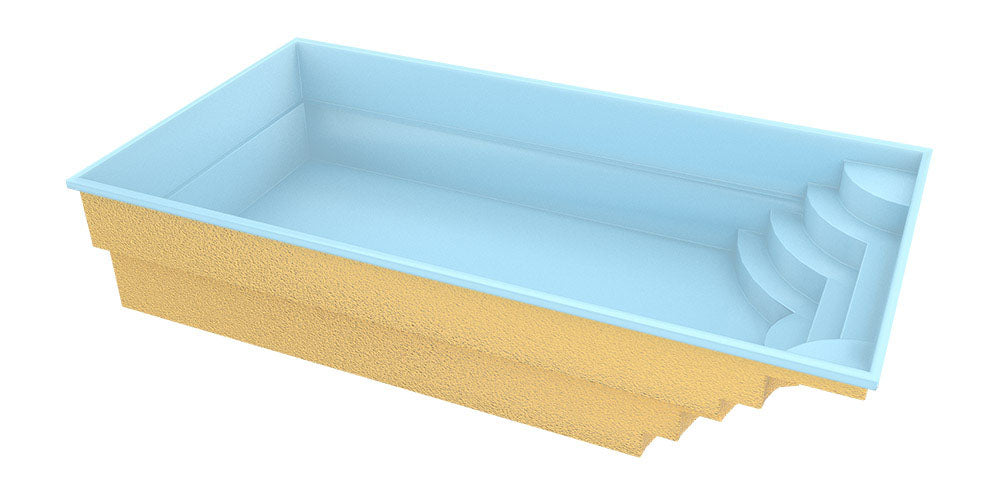 Lasikuituallas Aruba 700 7,20m x 3,70m x 1,50m