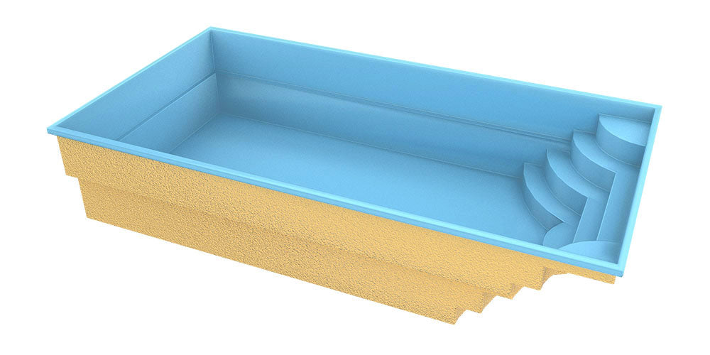 Lasikuituallas Aruba 700 7,20m x 3,70m x 1,50m