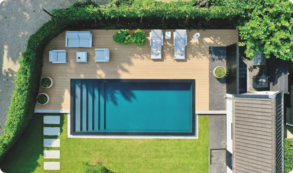 Pooltime Exklusiv Infinity 10/20mm PP -allas 4 x 8 x 1,5 m