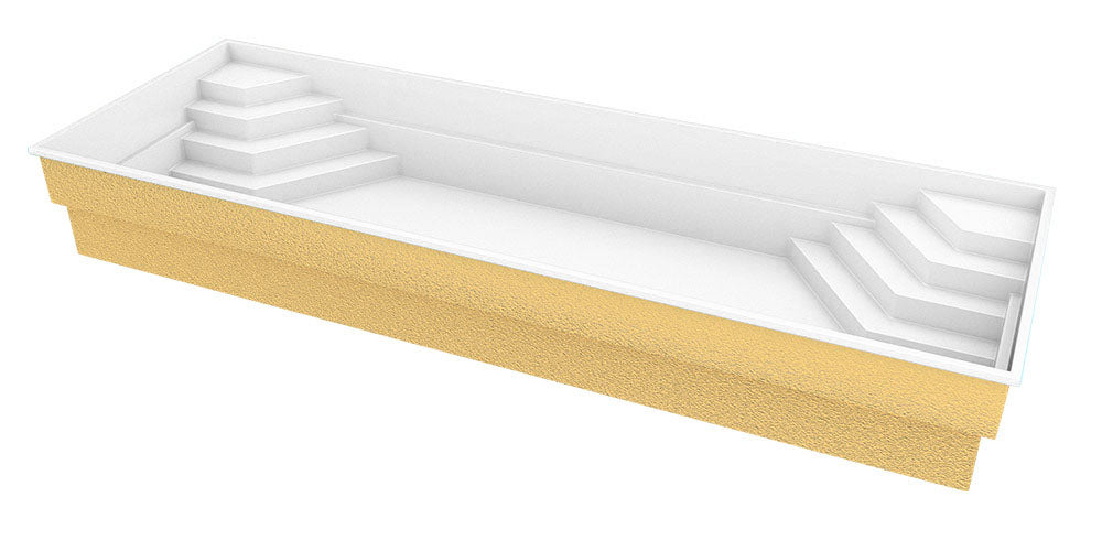 Glasfiberpool Jamaica 11,25m x 3,75m x 1,50m