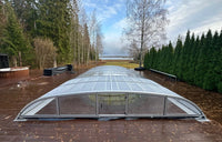 Pooltak NIVO KIT X 3×6 (klarglas, ELOX, ytterdörr)