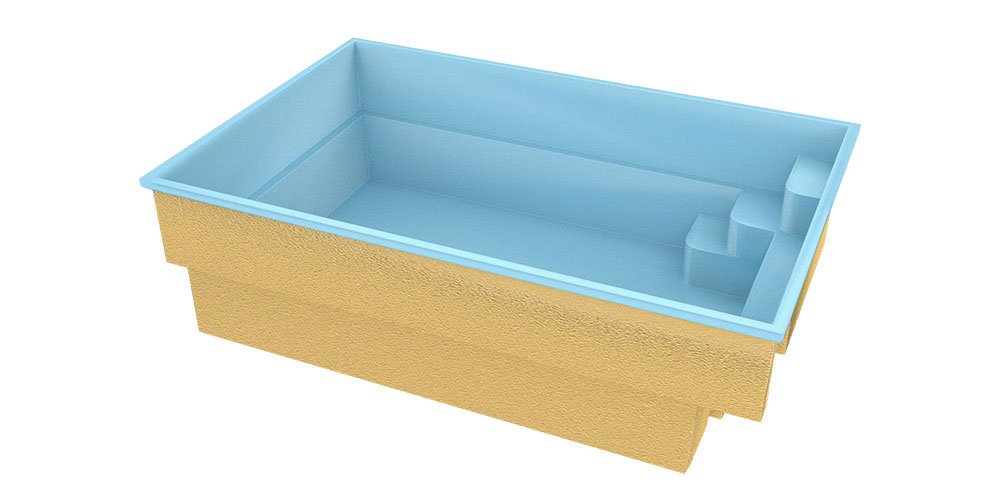 Lasikuituallas Victoria 4,70m x 2,70m x 1,30m