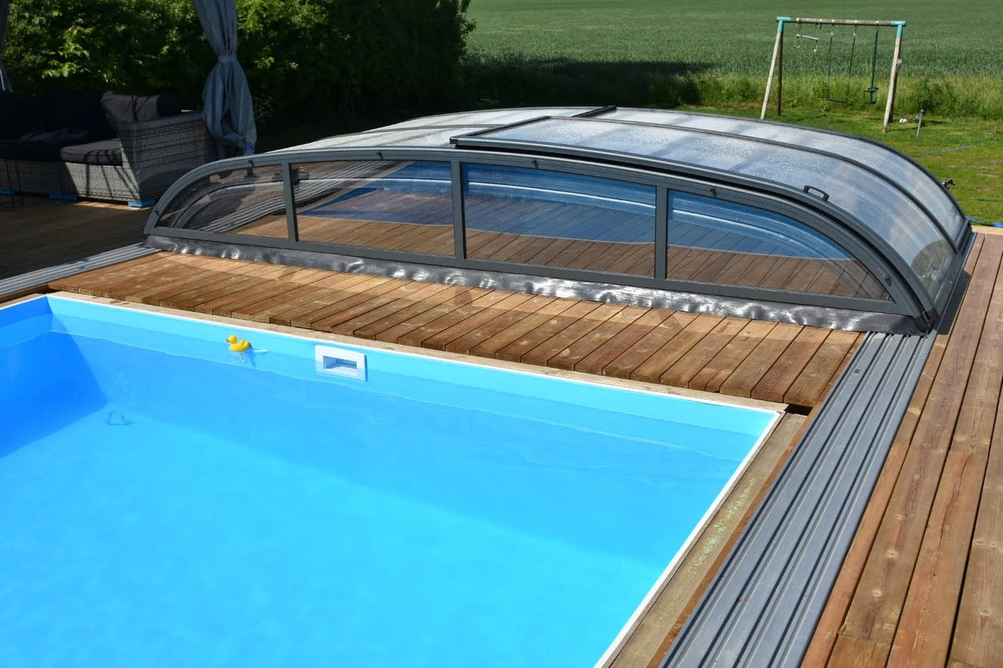 Pooltak NIVO KIT 750B 3.5×7 (klarglas, sidodörr)