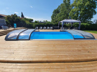 Pooltak NIVO KIT 750B 3.5×7 (klarglas, sidodörr)