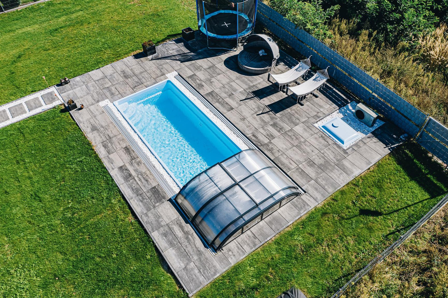 Lasikuituallas Papeete 600 6,00m x 3,00m x 1,50m