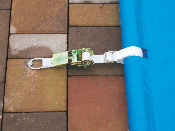 Rolltop-kannen suoja 5×10 UIMA-altaalle, sisältäen kaukosäätimen