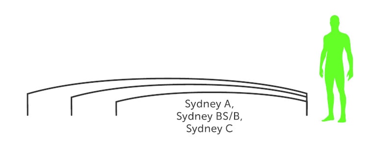 Pooloverdækning Sydney 3,5×4,2 (Enkelt skinne, Antracit)