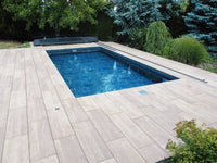 Pooltag Master PLUS 4×8 enkelt skinne, 6 mm klar plast