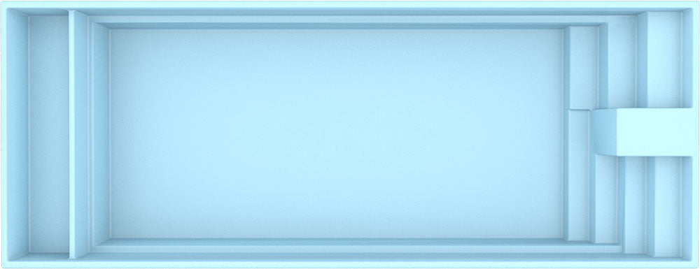 Lasikuituallas Trinidad 9,70m x 3,70m x 1,60m